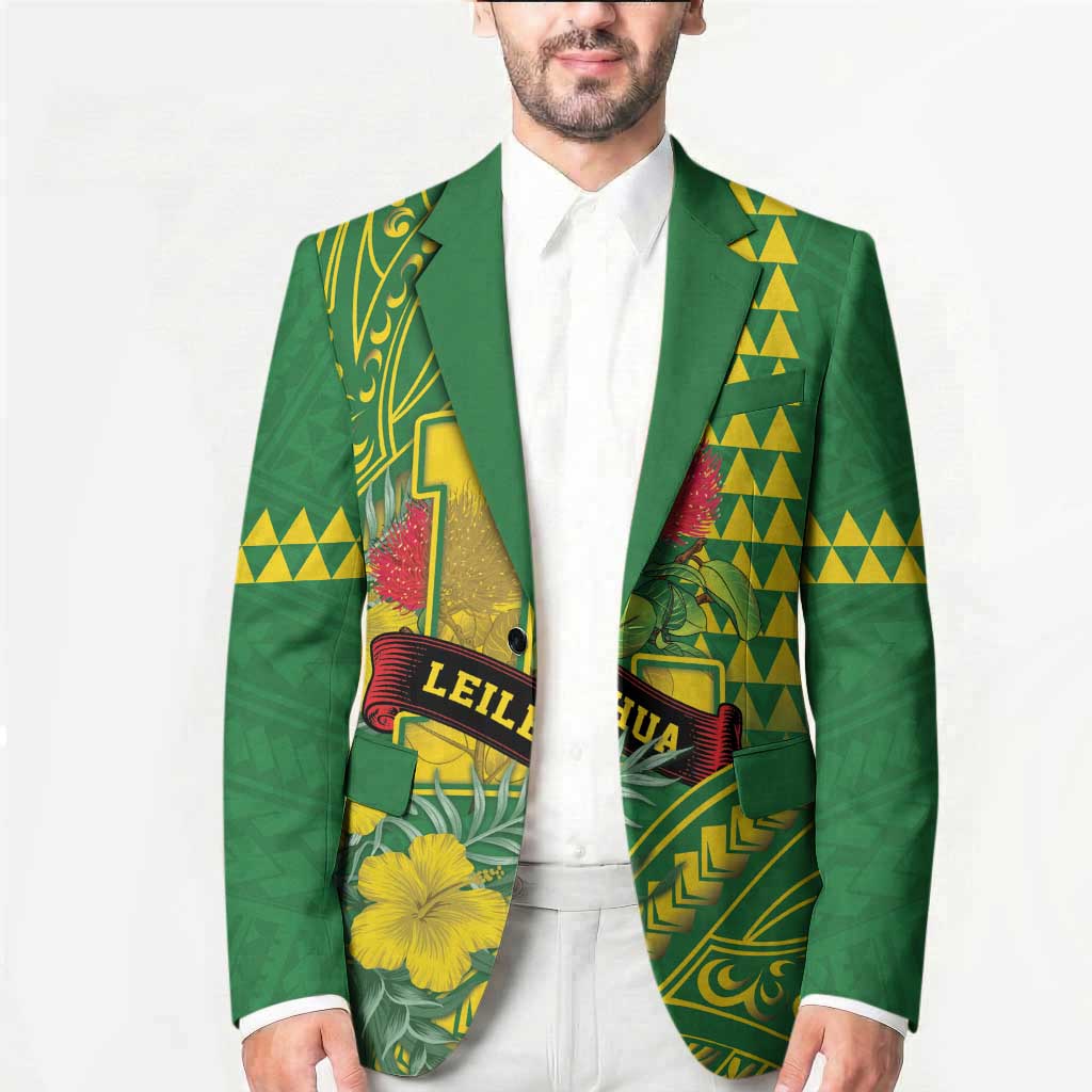 Personalised Hawaii Leilehua High School Blazer Tribal Tattoo With Hibiscus Flowers