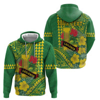 Personalised Hawaii Leilehua High School Hoodie Tribal Tattoo With Hibiscus Flowers