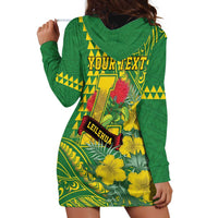 Personalised Hawaii Leilehua High School Hoodie Dress Tribal Tattoo With Hibiscus Flowers LT05 - Polynesian Pride