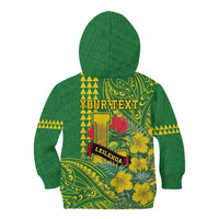 Personalised Hawaii Leilehua High School Kid Hoodie Tribal Tattoo With Hibiscus Flowers LT05 - Polynesian Pride