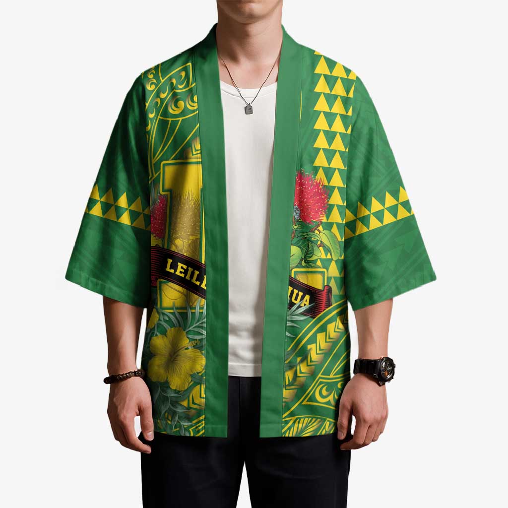 Personalised Hawaii Leilehua High School Kimono Tribal Tattoo With Hibiscus Flowers