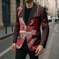 Personalised Hawaii Kalani High School Blazer Tribal Tattoo With Hibiscus Flowers