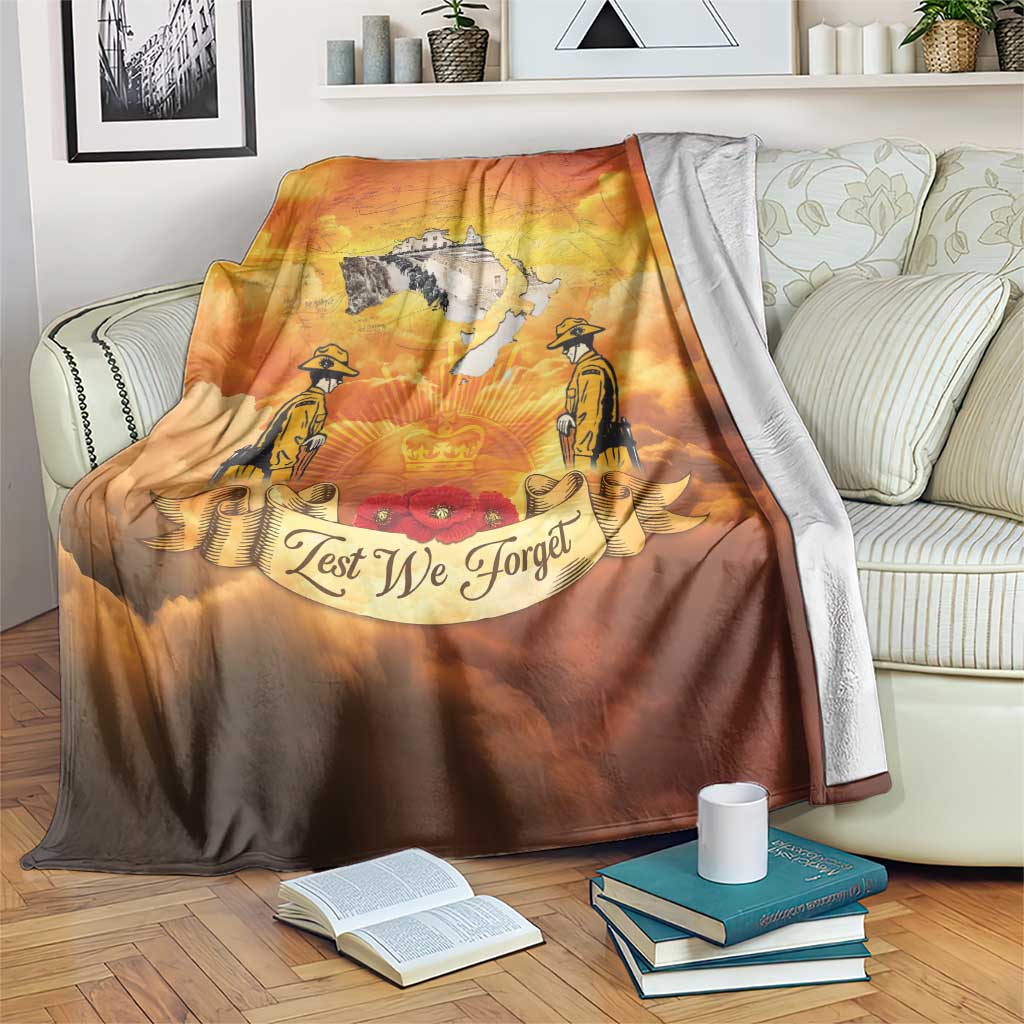 New Zealand And Australia ANZAC Day Blanket Sinai Palestine Campaign Lest We Forget