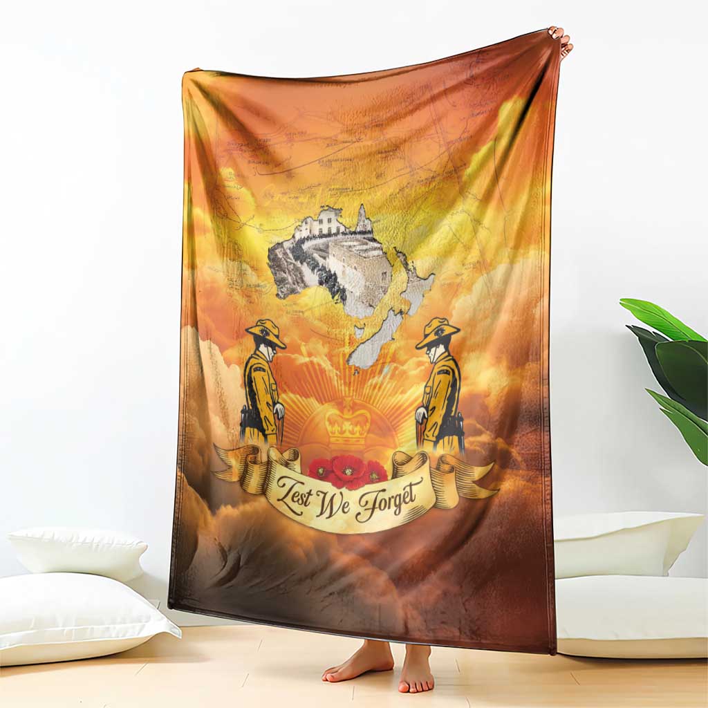 New Zealand And Australia ANZAC Day Blanket Sinai Palestine Campaign Lest We Forget