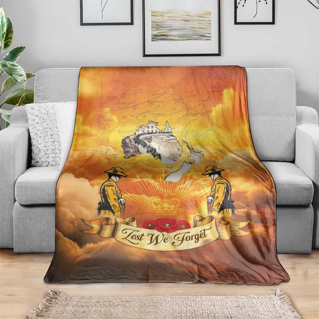 New Zealand And Australia ANZAC Day Blanket Sinai Palestine Campaign Lest We Forget