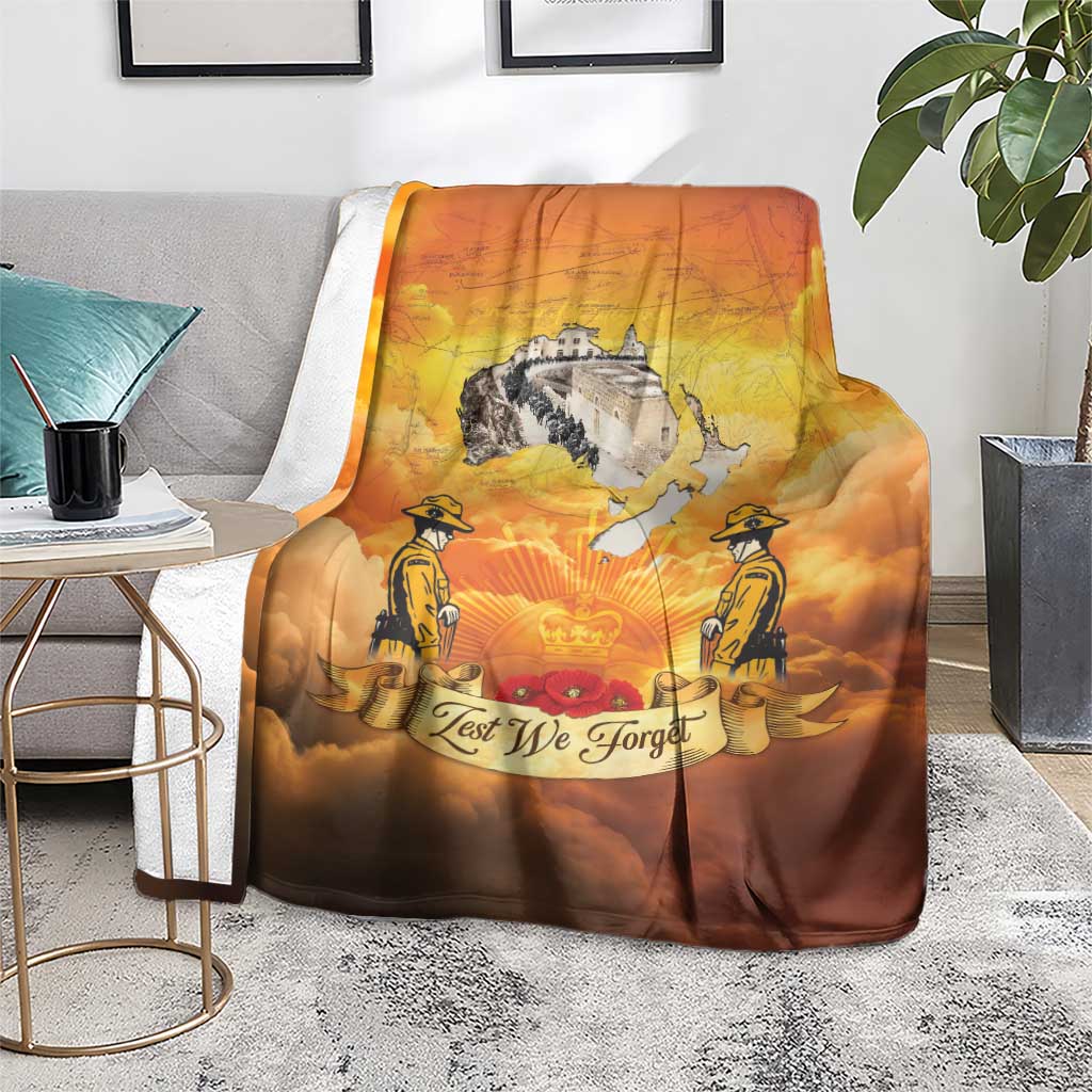 New Zealand And Australia ANZAC Day Blanket Sinai Palestine Campaign Lest We Forget