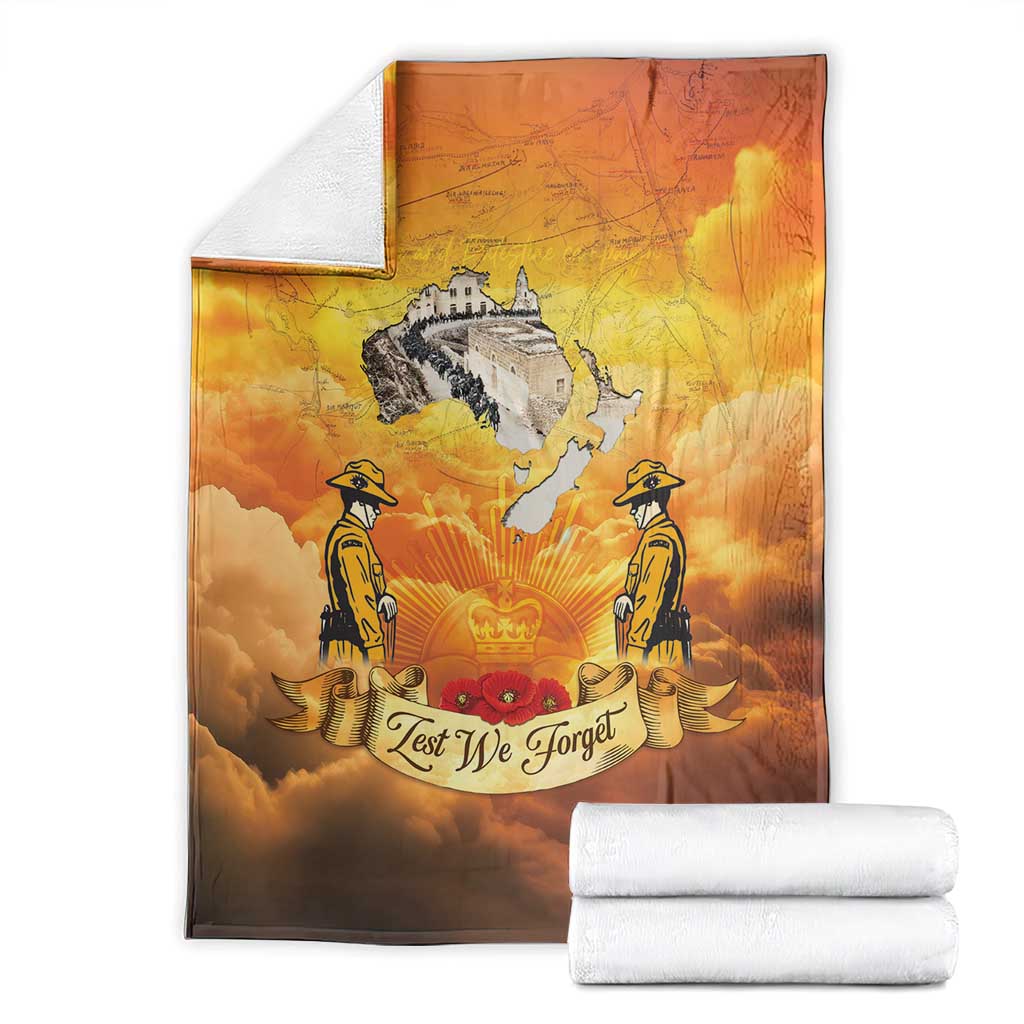 New Zealand And Australia ANZAC Day Blanket Sinai Palestine Campaign Lest We Forget
