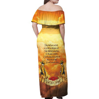 New Zealand And Australia ANZAC Day Family Matching Off Shoulder Maxi Dress and Hawaiian Shirt Sinai Palestine Campaign Lest We Forget