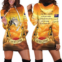 New Zealand And Australia ANZAC Day Hoodie Dress Sinai Palestine Campaign Lest We Forget