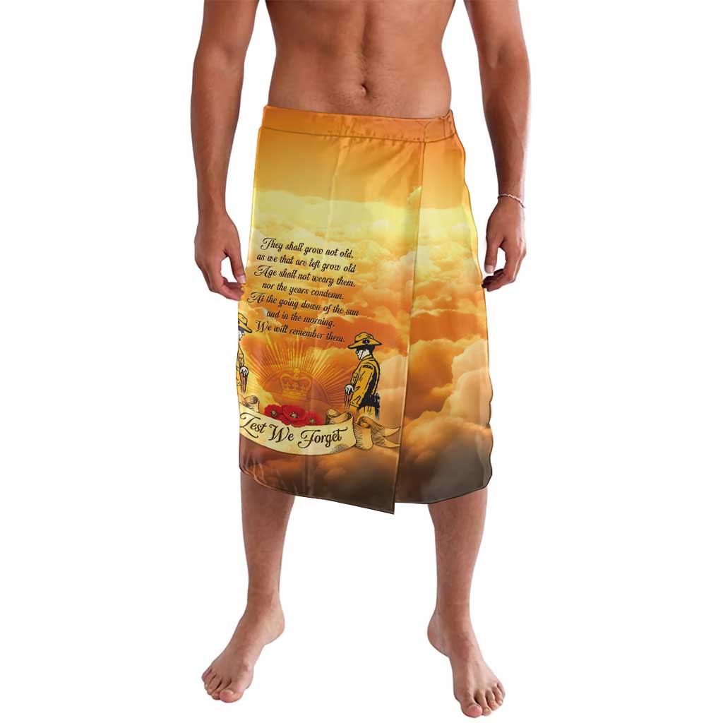 New Zealand And Australia ANZAC Day Lavalava Sinai Palestine Campaign Lest We Forget