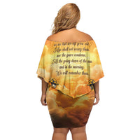 New Zealand And Australia ANZAC Day Off Shoulder Short Dress Sinai Palestine Campaign Lest We Forget