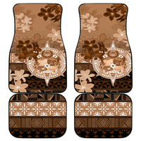 Tonga Emancipation Day Car Mats Tongan Kupesi Ngatu Pattern Vintage Style