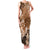 Tonga Emancipation Day Family Matching Tank Maxi Dress and Hawaiian Shirt Tongan Kupesi Ngatu Pattern Vintage Style