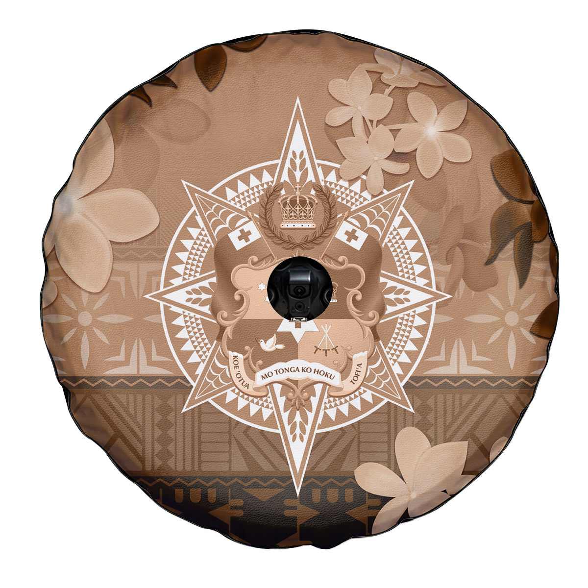 Tonga Emancipation Day Spare Tire Cover Tongan Kupesi Ngatu Pattern Vintage Style