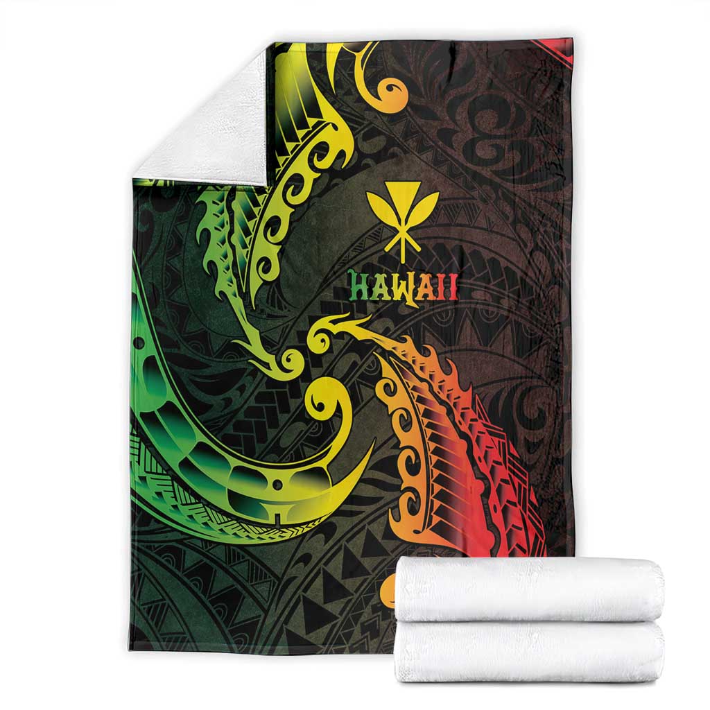 AAPI Heritage Month Blanket Kanaka Maoli Polynesian Tribal Wave