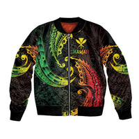AAPI Heritage Month Bomber Jacket Kanaka Maoli Polynesian Tribal Wave