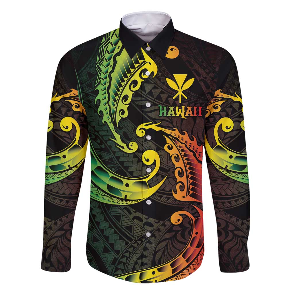 AAPI Heritage Month Family Matching Mermaid Dress and Hawaiian Shirt Kanaka Maoli Polynesian Tribal Wave