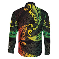 AAPI Heritage Month Family Matching Short Sleeve Bodycon Dress and Hawaiian Shirt Kanaka Maoli Polynesian Tribal Wave