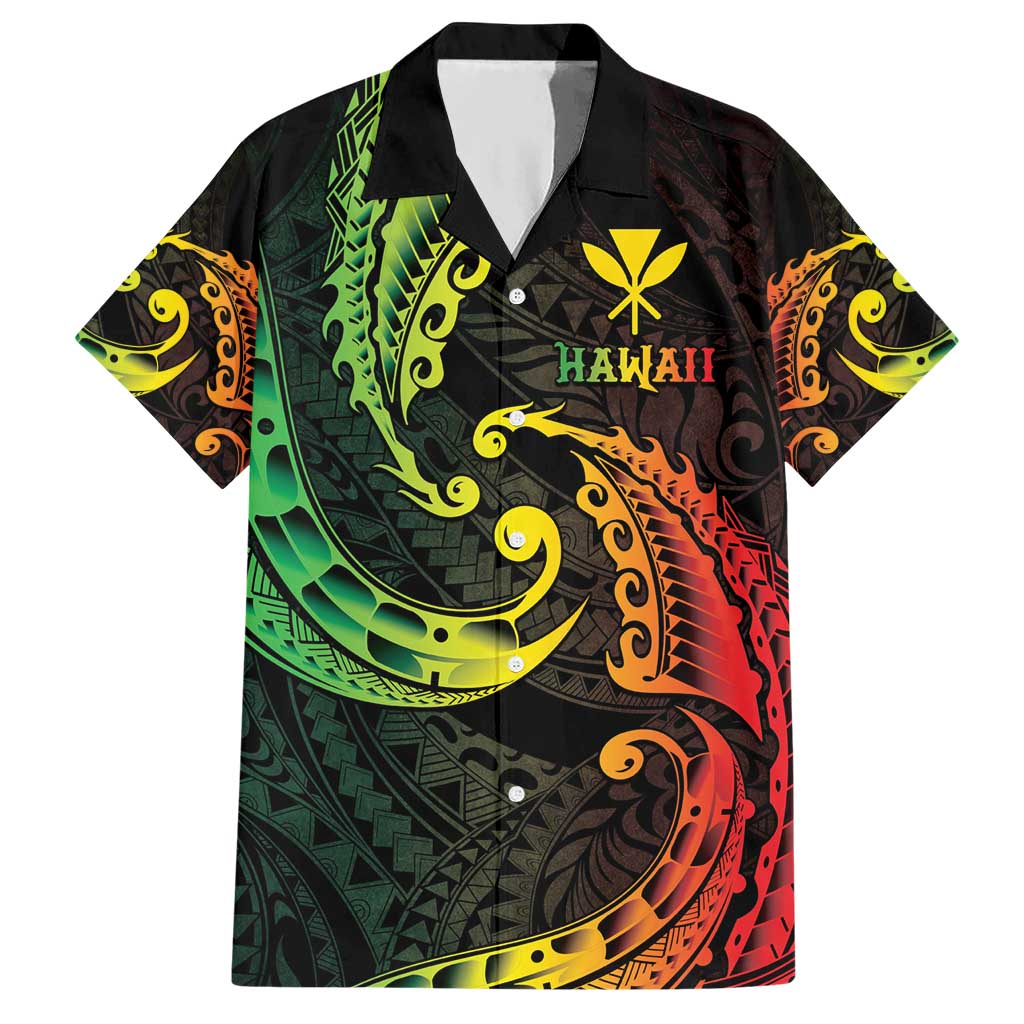 AAPI Heritage Month Hawaiian Shirt Kanaka Maoli Polynesian Tribal Wave