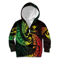 AAPI Heritage Month Kid Hoodie Kanaka Maoli Polynesian Tribal Wave
