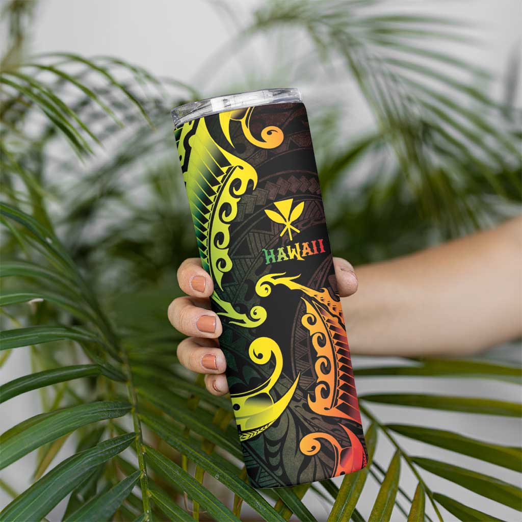 AAPI Heritage Month Skinny Tumbler Kanaka Maoli Polynesian Tribal Wave