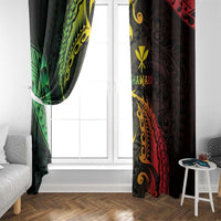 AAPI Heritage Month Window Curtain Kanaka Maoli Polynesian Tribal Wave