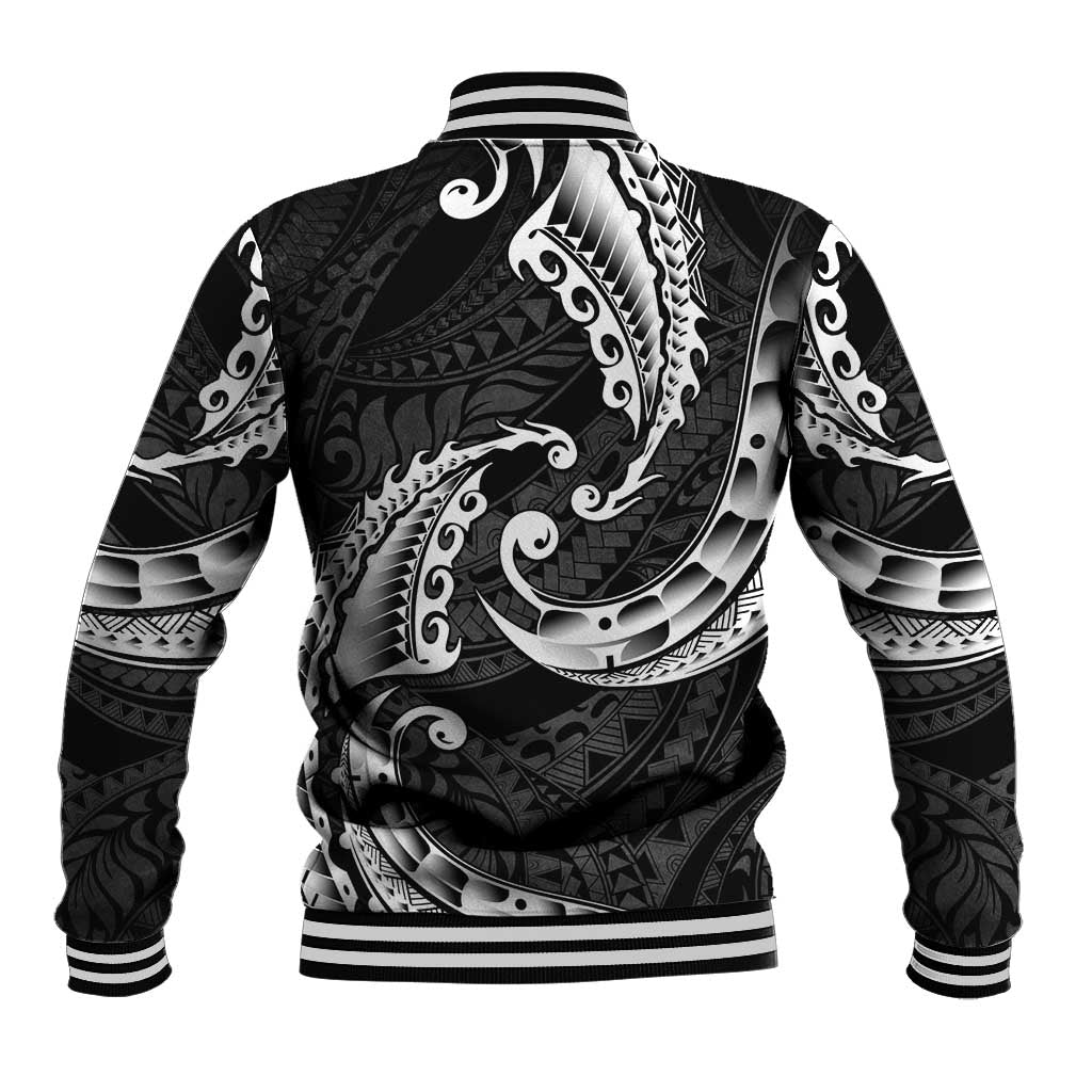AAPI Heritage Month Baseball Jacket American Samoa Polynesian Tribal Wave