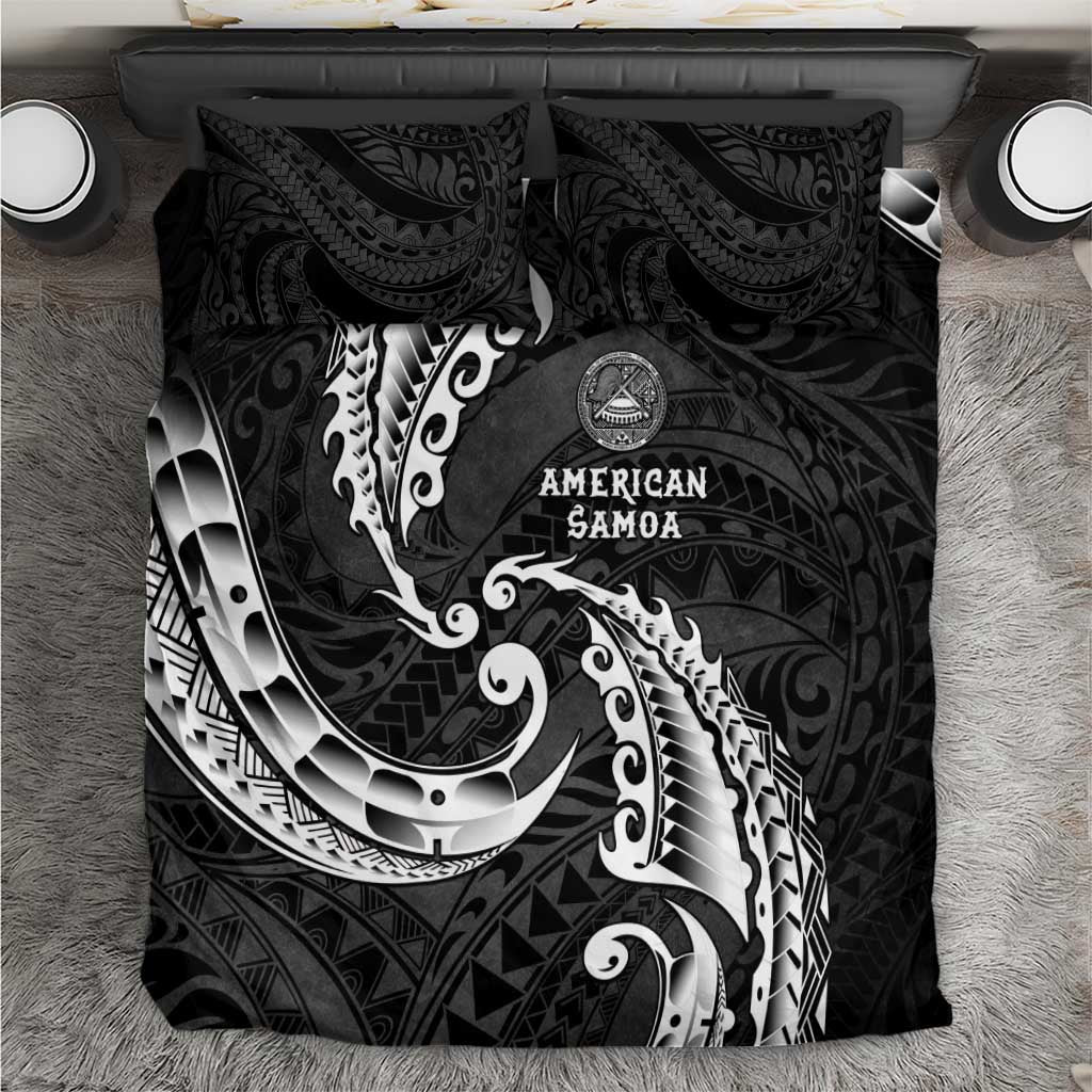 AAPI Heritage Month Bedding Set American Samoa Polynesian Tribal Wave