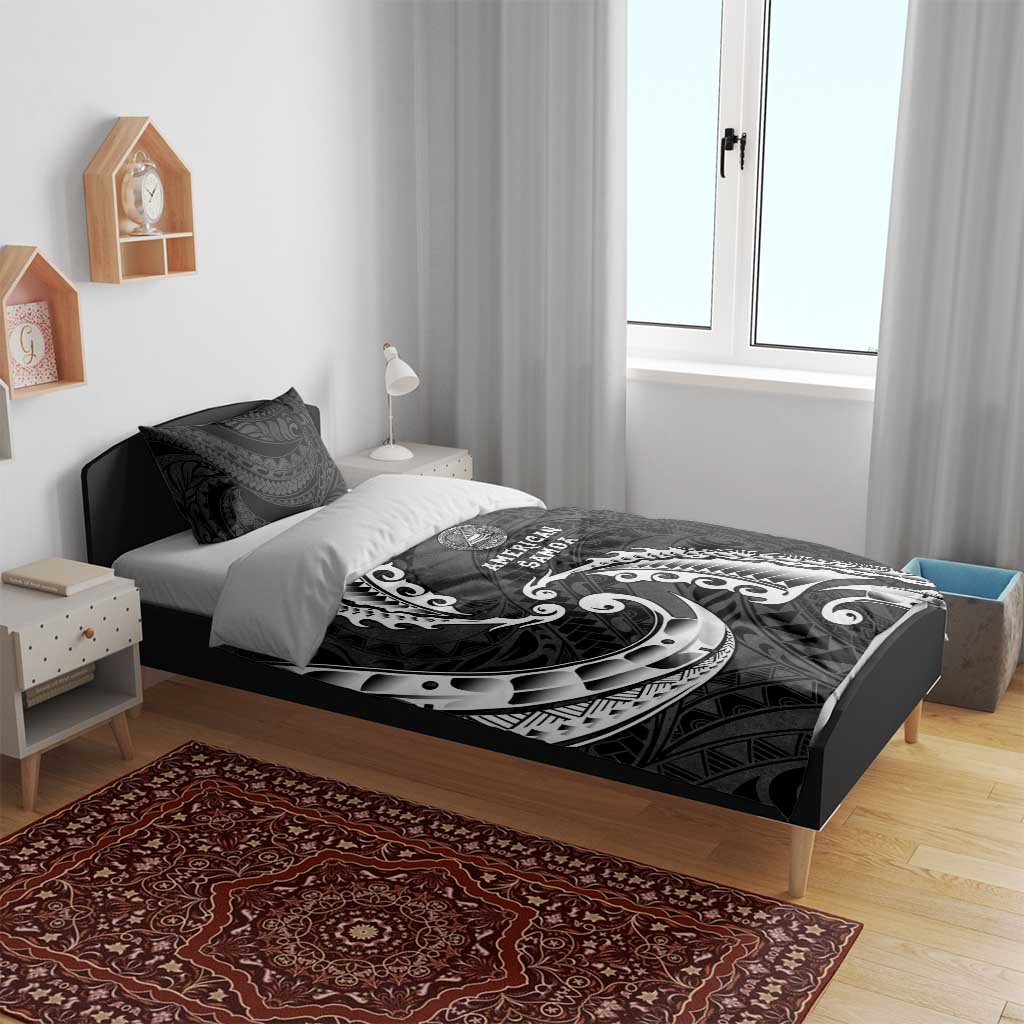 AAPI Heritage Month Bedding Set American Samoa Polynesian Tribal Wave