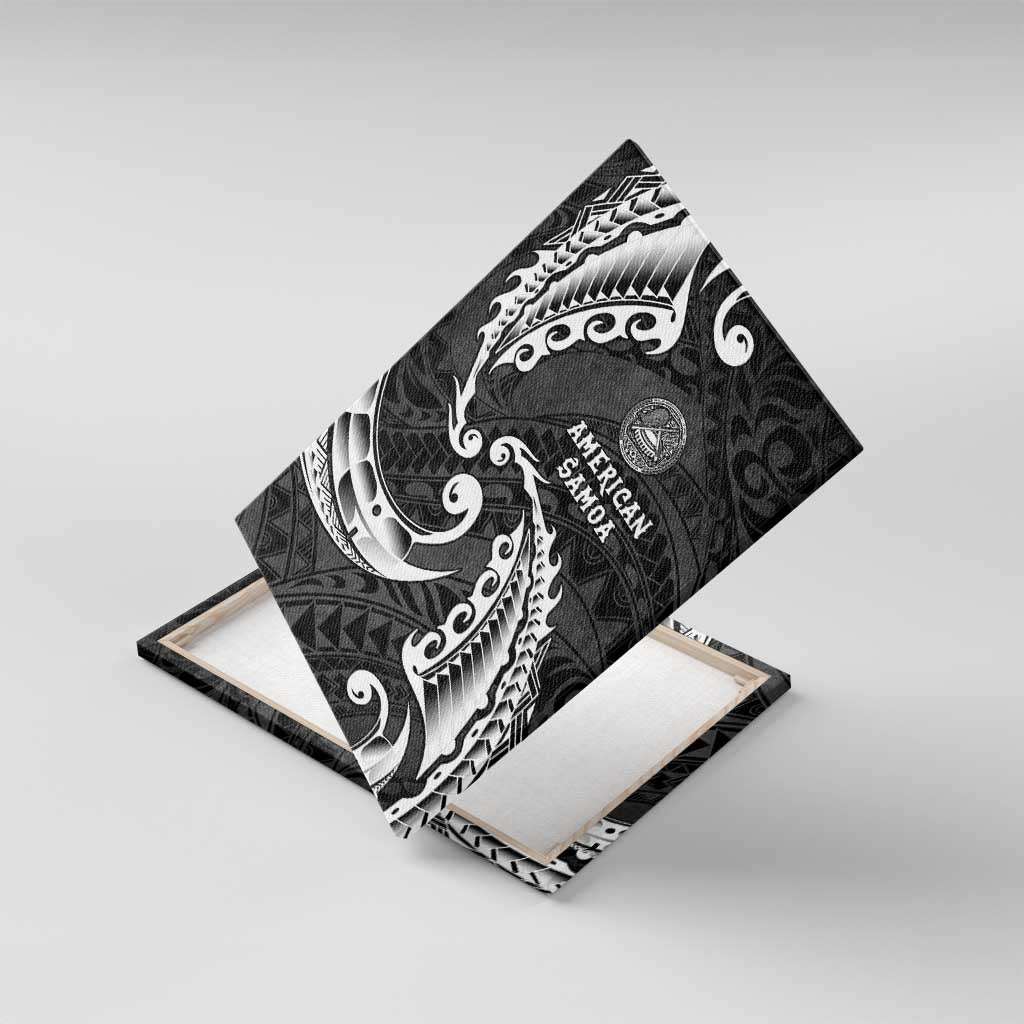 AAPI Heritage Month Canvas Wall Art American Samoa Polynesian Tribal Wave