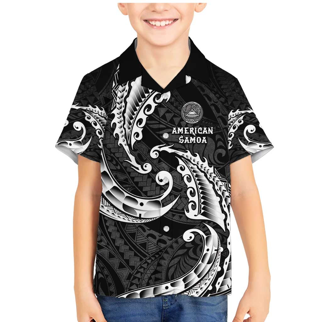 AAPI Heritage Month Family Matching Mermaid Dress and Hawaiian Shirt American Samoa Polynesian Tribal Wave