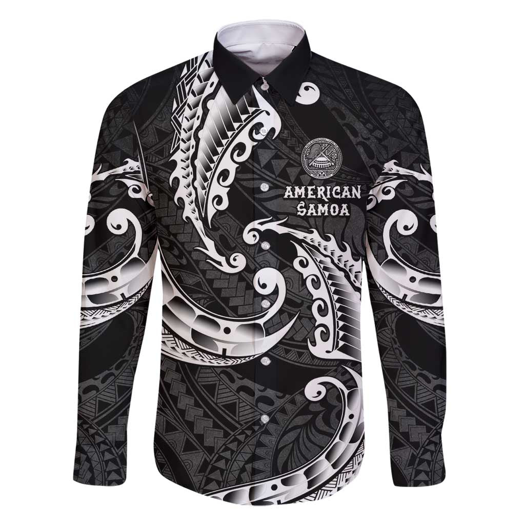 AAPI Heritage Month Family Matching Off Shoulder Short Dress and Hawaiian Shirt American Samoa Polynesian Tribal Wave