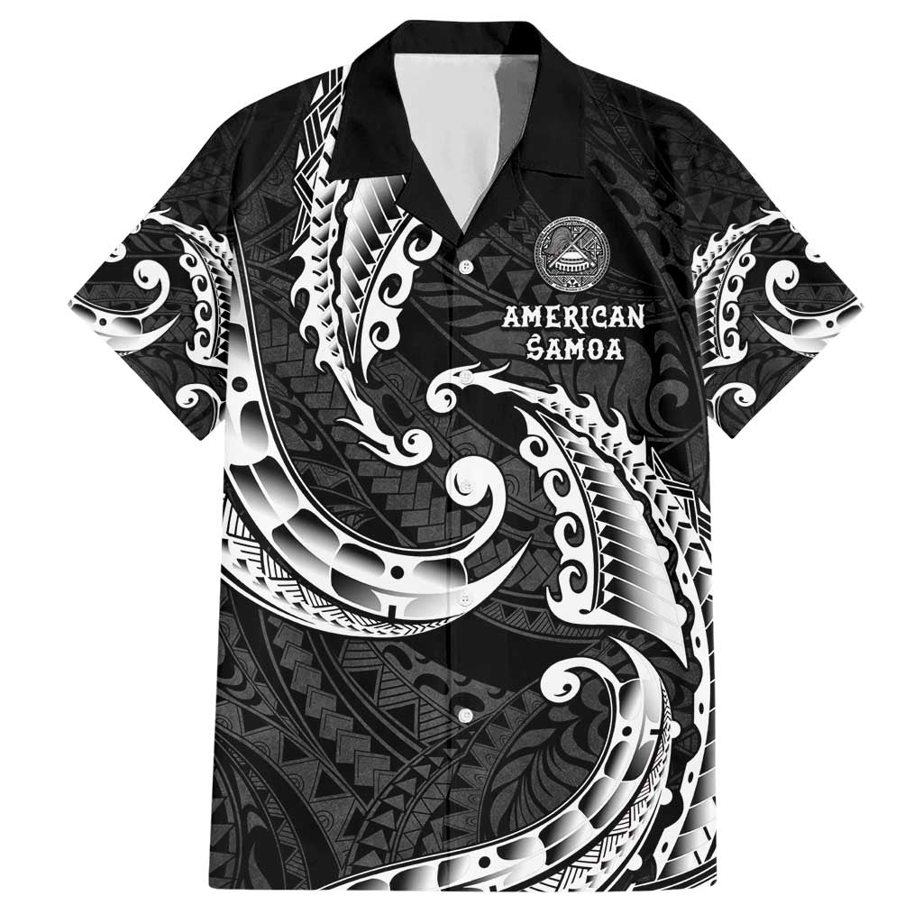 AAPI Heritage Month Family Matching Short Sleeve Bodycon Dress and Hawaiian Shirt American Samoa Polynesian Tribal Wave