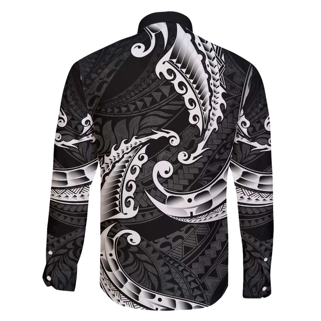 AAPI Heritage Month Family Matching Short Sleeve Bodycon Dress and Hawaiian Shirt American Samoa Polynesian Tribal Wave