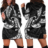 AAPI Heritage Month Hoodie Dress American Samoa Polynesian Tribal Wave