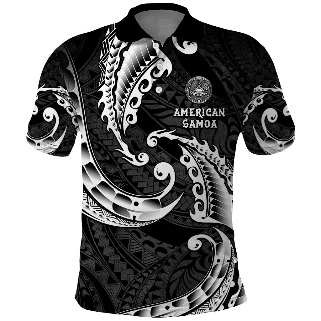 AAPI Heritage Month Polo Shirt American Samoa Polynesian Tribal Wave