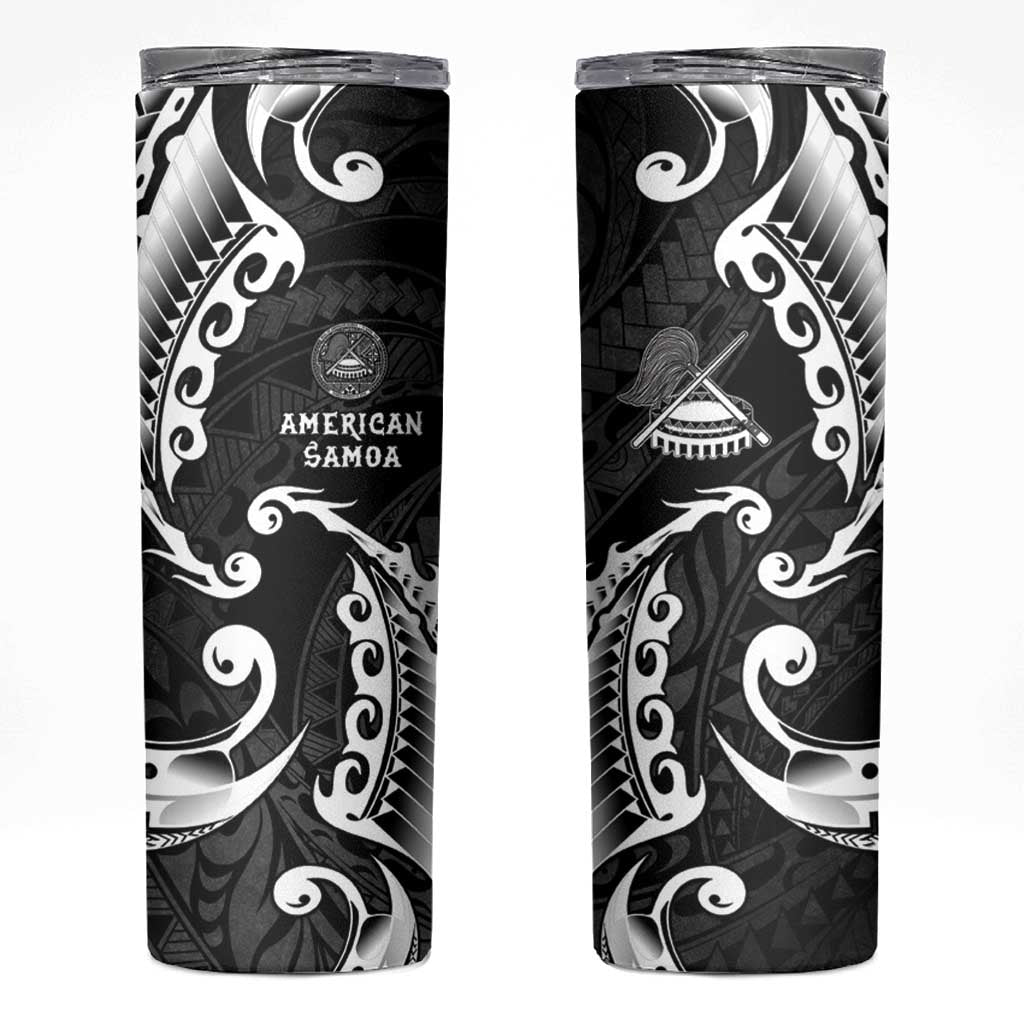 AAPI Heritage Month Skinny Tumbler American Samoa Polynesian Tribal Wave