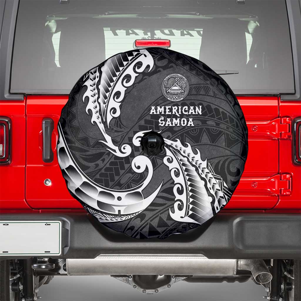 AAPI Heritage Month Spare Tire Cover American Samoa Polynesian Tribal Wave