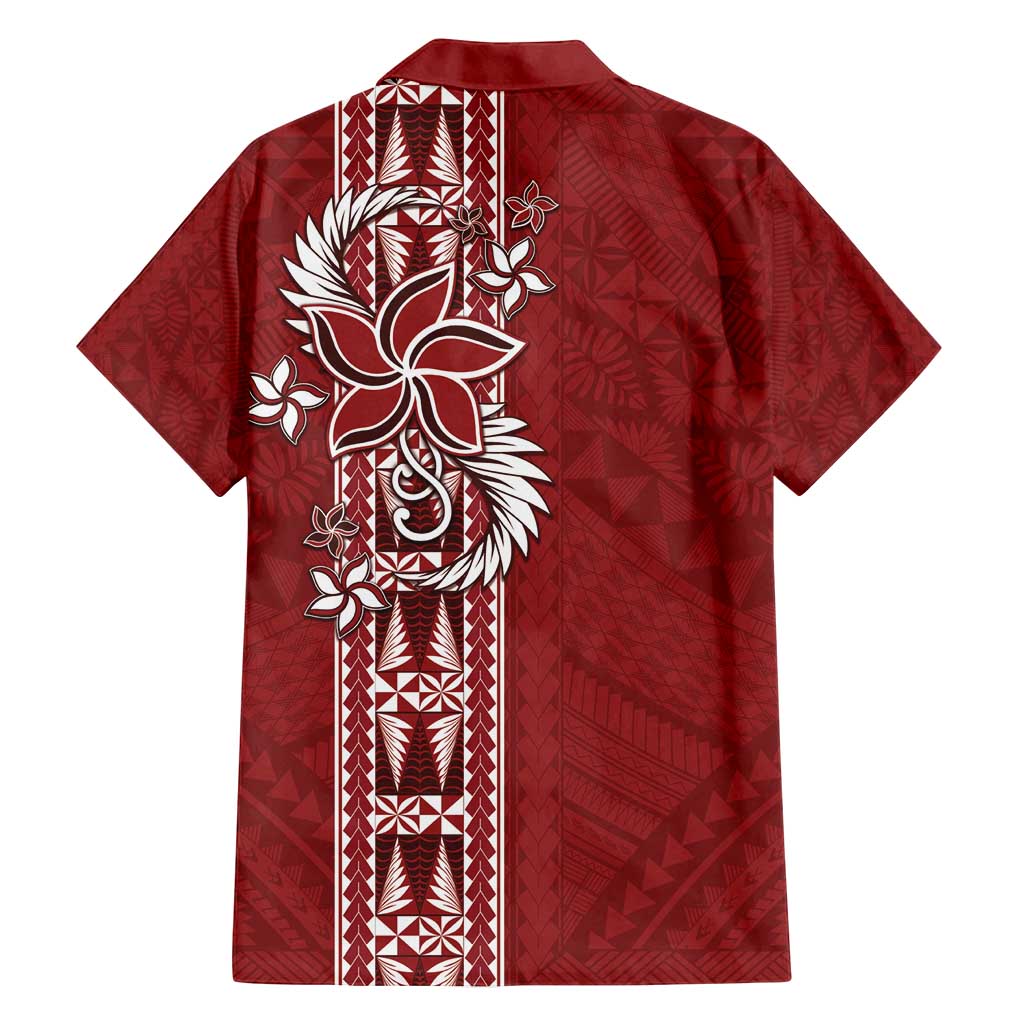 Tonga Language Week Family Matching Off Shoulder Maxi Dress and Hawaiian Shirt Malo e Lelei Kupesi Ngatu Pattern