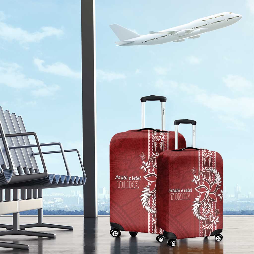 Tonga Language Week Luggage Cover Malo e Lelei Kupesi Ngatu Pattern
