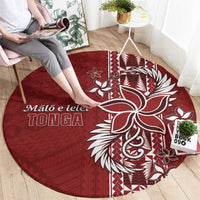 Tonga Language Week Round Carpet Malo e Lelei Kupesi Ngatu Pattern