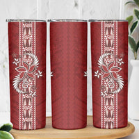 Tonga Language Week Skinny Tumbler Malo e Lelei Kupesi Ngatu Pattern