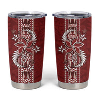 Tonga Language Week Tumbler Cup Malo e Lelei Kupesi Ngatu Pattern