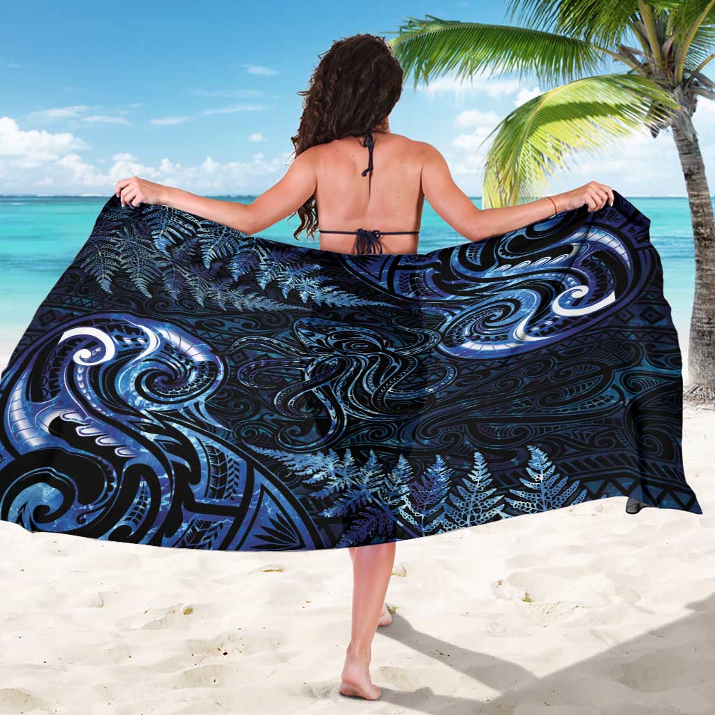 Aotearoa New Zealand Octopus Sarong Silver Fern Maori Pattern