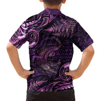 Aotearoa New Zealand Crocodile Family Matching Long Sleeve Bodycon Dress and Hawaiian Shirt Silver Fern Maori Pattern LT05 - Polynesian Pride