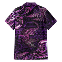 Aotearoa New Zealand Crocodile Family Matching Long Sleeve Bodycon Dress and Hawaiian Shirt Silver Fern Maori Pattern LT05 - Polynesian Pride