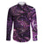 Aotearoa New Zealand Crocodile Family Matching Off The Shoulder Long Sleeve Dress and Hawaiian Shirt Silver Fern Maori Pattern