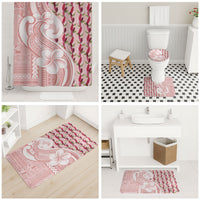 Samoa Teuila Bathroom Set Pink Samoan Siapo Motifs