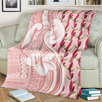 Samoa Teuila Blanket Pink Samoan Siapo Motifs
