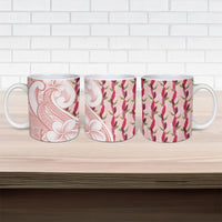 Samoa Teuila Ceramic Mug Pink Samoan Siapo Motifs